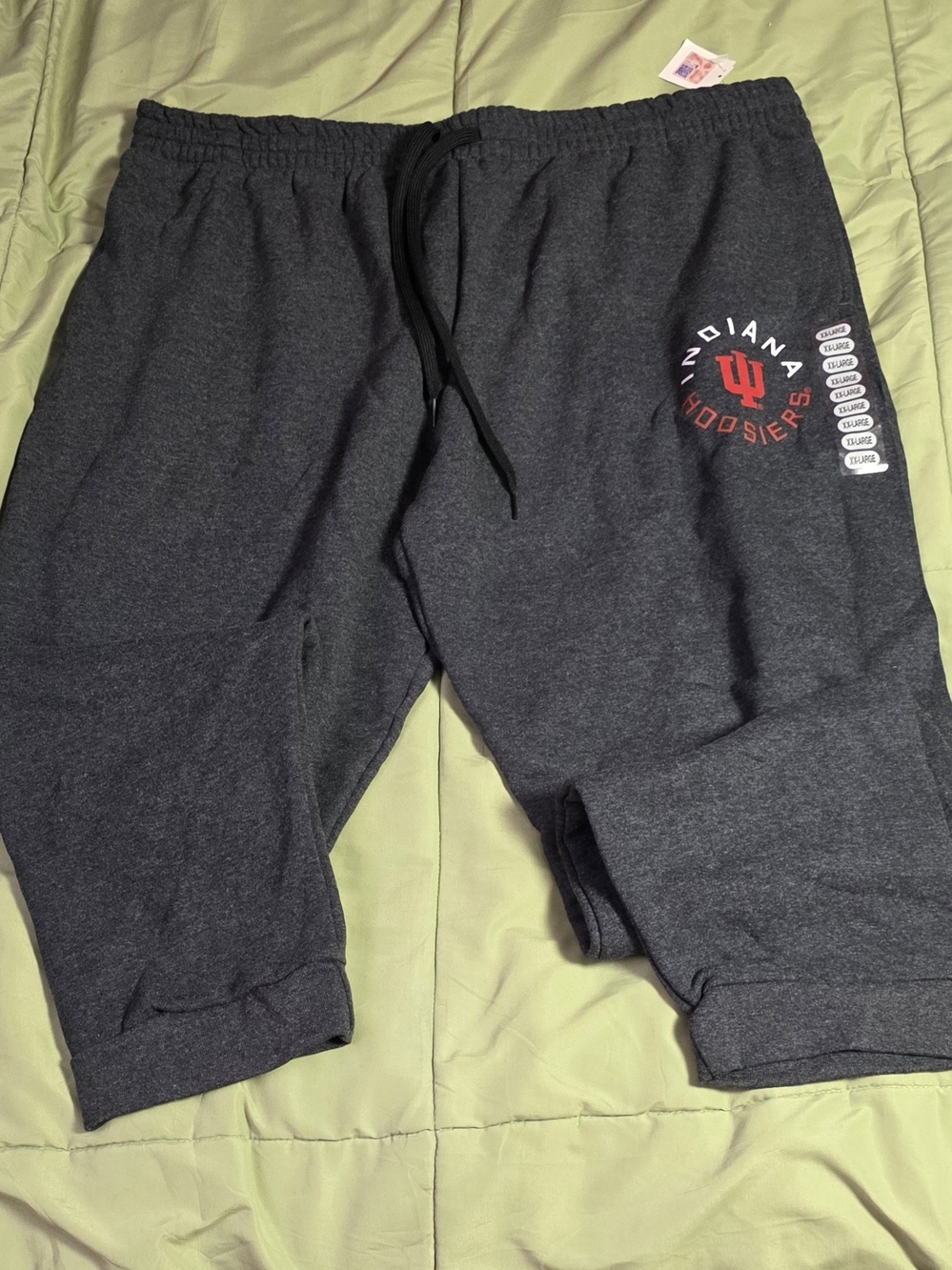 Jerzees Charcoal Gray Licensed Indiana Hoosiers Sweatpants